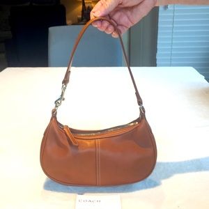 Coach “Really Cute” 100% Brown Leather Hand Bag